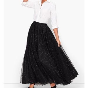 TALBOTS DOT MESH BALLGOWN SKIRT